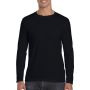 SOFTSTYLE<SUP>(r)</SUP> ADULT LONG SLEEVE T-SHIRT, Black