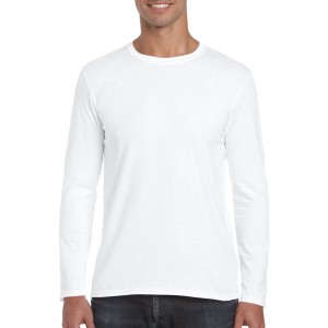 SOFTSTYLE(r) ADULT LONG SLEEVE T-SHIRT, White (T-shirt, 90-100% cotton)