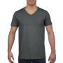 SOFTSTYLE(r) ADULT V-NECK T-SHIRT, Dark Heather