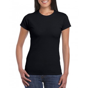 SOFTSTYLE<SUP>(r)</SUP> LADIES' T-SHIRT, Black (T-shirt, 90-100% cotton)