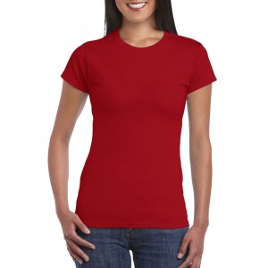 SOFTSTYLE(r) LADIES' T-SHIRT, Cherry Red (T-shirt, 90-100% cotton)