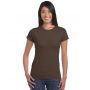 SOFTSTYLE(r) LADIES' T-SHIRT, Dark Chocolate