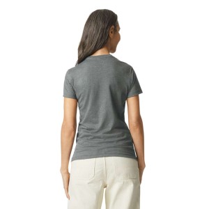 SOFTSTYLE (r) LADIES' T-SHIRT, Graphite Heather (T-shirt, mixed fiber, synthetic)