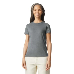 SOFTSTYLE (r) LADIES' T-SHIRT, Graphite Heather (T-shirt, mixed fiber, synthetic)