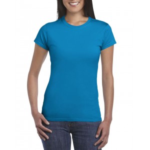 SOFTSTYLE(r) LADIES' T-SHIRT, Sapphire (T-shirt, 90-100% cotton)