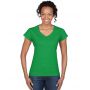 SOFTSTYLE<SUP>(r)</SUP> LADIES' V-NECK T-SHIRT, Irish Green