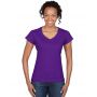 SOFTSTYLE(r) LADIES' V-NECK T-SHIRT, Purple