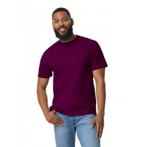 SOFTSTYLE(r) MIDWEIGHT ADULT T-SHIRT, Maroon (T-shirt, 90-100% cotton)