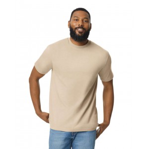 SOFTSTYLE(r) MIDWEIGHT ADULT T-SHIRT, Sand (T-shirt, 90-100% cotton)