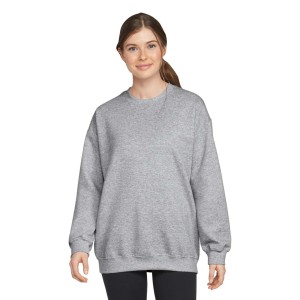 SOFTSTYLE(r) MIDWEIGHT FLEECE ADULT CREWNECK, RS Sport Grey (Pullovers)