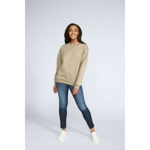 SOFTSTYLE(r) MIDWEIGHT FLEECE ADULT CREWNECK, Sand (Pullovers)