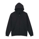 SOFTSTYLE<sup>®</sup> MIDWEIGHT FLEECE ADULT FULL ZIP HOODED SWEATSHIRT, Black (GISF600BL)