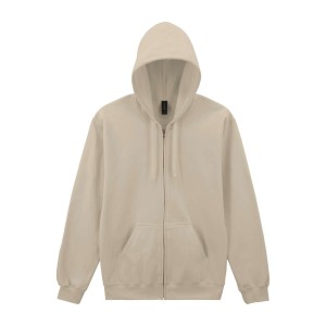 SOFTSTYLE(r) MIDWEIGHT FLEECE ADULT FULL ZIP HOODED SWEATSHIRT, Sand (Pullovers)