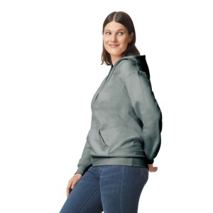 SOFTSTYLE(r) MIDWEIGHT FLEECE ADULT HOODIE, Dark Heather (Pullovers)