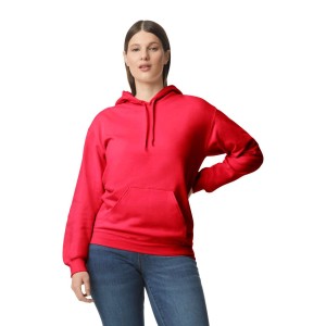 SOFTSTYLE(r) MIDWEIGHT FLEECE ADULT HOODIE, Red (Pullovers)