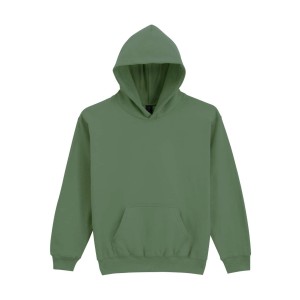 SOFTSTYLE(r) MIDWEIGHT FLEECE YOUTH HOODIE, Military Green (Pullovers)