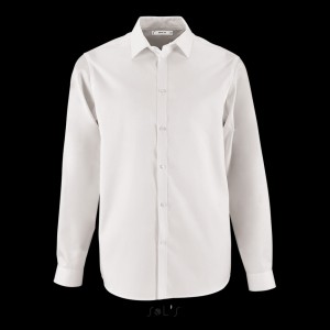 SOL'S BRODY MEN - HERRINGBONE SHIRT, White (shirt)