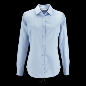 SOL'S BRODY WOMEN - HERRINGBONE SHIRT, Sky Blue (shirt)