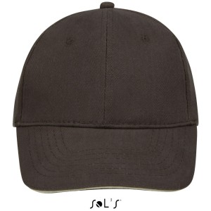 SOL'S BUFFALO - SIX PANEL CAP, Chocolate/Beige (Hats)