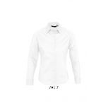 SOL'S EDEN - LONG SLEEVE STRETCH WOMEN'S SHIRT, White (SO17015WH)