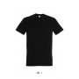 SOL'S IMPERIAL MEN'S ROUND COLLAR T-SHIRT, Deep Black