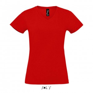 SOL'S <I>IMPERIAL</I> V WOMEN - V-NECK T-SHIRT, Red <font size=1>[ENG]</font>