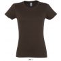 SOL'S <I>IMPERIAL</I> WOMEN - ROUND COLLAR T-SHIRT, Chocolate