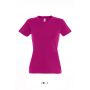 SOL'S IMPERIAL WOMEN - ROUND COLLAR T-SHIRT, Fuchsia