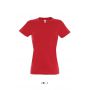 SOL'S <I>IMPERIAL</I> WOMEN - ROUND COLLAR T-SHIRT, Red