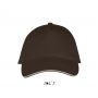 SOL'S LONG BEACH - 5 PANEL CAP, Chocolate/Beige