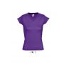 SOL'S MOON - WOMEN?S V-NECK T-SHIRT, Dark Purple