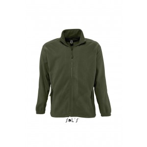 SOL'S NORTH MEN - ZIPPED FLEECE JACKET, Army (Polar pullovers)