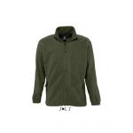 SOL'S NORTH MEN - ZIPPED FLEECE JACKET, Army <font size=1>[ENG]</font> (SO55000AR)