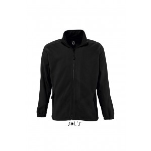 SOL'S NORTH MEN - ZIPPED FLEECE JACKET, Black (Polar pullovers)