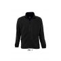 SOL'S NORTH MEN - ZIPPED FLEECE JACKET, Black