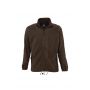 SOL'S NORTH MEN - ZIPPED FLEECE JACKET, Dark Chocolate