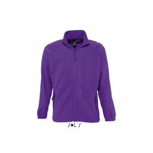 SOL'S NORTH MEN - ZIPPED FLEECE JACKET, Dark Purple (Polar pullovers)