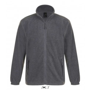 SOL'S NORTH MEN - ZIPPED FLEECE JACKET, Grey Melange (Polar pullovers)