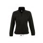 SOL'S NORTH WOMEN - ZIPPED FLEECE JACKET, Black