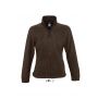 SOL'S NORTH WOMEN - ZIPPED FLEECE JACKET, Dark Chocolate