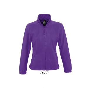 SOL'S NORTH WOMEN - ZIPPED FLEECE JACKET, Dark Purple (Polar pullovers)