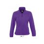 SOL'S NORTH WOMEN - ZIPPED FLEECE JACKET, Dark Purple