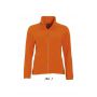 SOL'S NORTH WOMEN - ZIPPED FLEECE JACKET, Orange