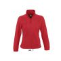 SOL'S NORTH WOMEN - ZIPPED FLEECE JACKET, Red