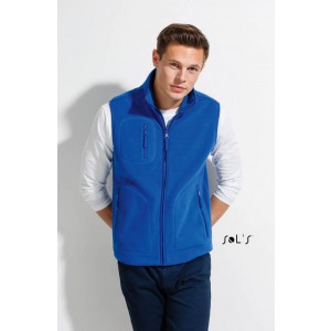 SOL'S NORWAY - UNISEX SLEEVELESS FLEECE CARDIGAN, Royal Blue (Vests)