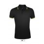 SOL'S PASADENA MEN - POLO SHIRT, Black/Lime