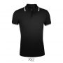 SOL'S PASADENA MEN - POLO SHIRT, Black/White