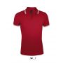 SOL'S PASADENA MEN - POLO SHIRT, Red/White