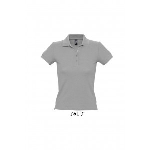 SOL'S PEOPLE - WOMEN'S POLO SHIRT, Grey Melange (Polo short, mixed fiber, synthetic)