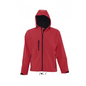 SOL'S REPLAY MEN - HOODED SOFTSHELL, Pepper Red (Jackets)